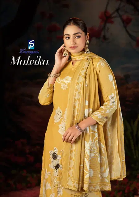 Malvika By Sargam Muslin Simmer Printed Dress Material Wholesalers In Surat
